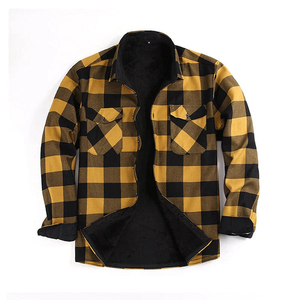 Men's Plaid Button-Front Jacket