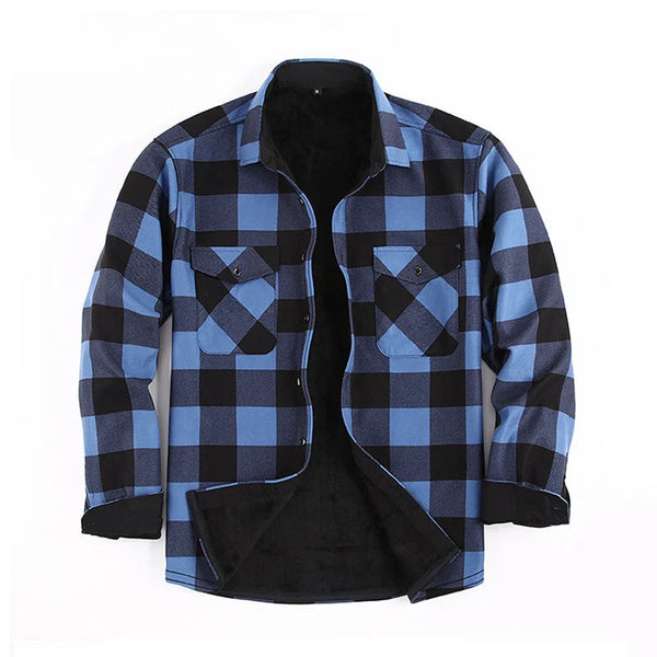 Men's Plaid Button-Front Jacket