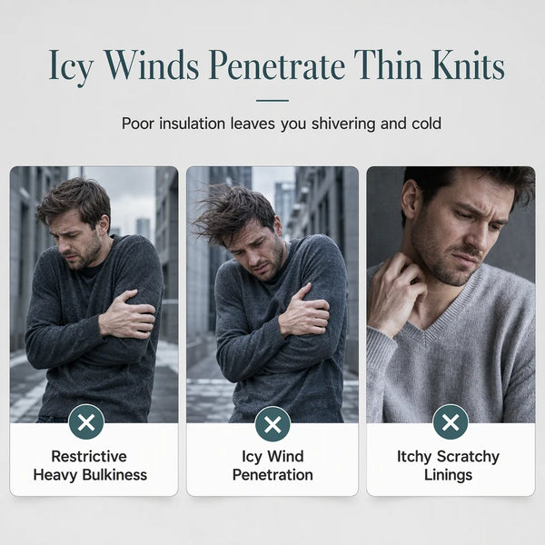 Men's Quarter-Zip Knit Sweater