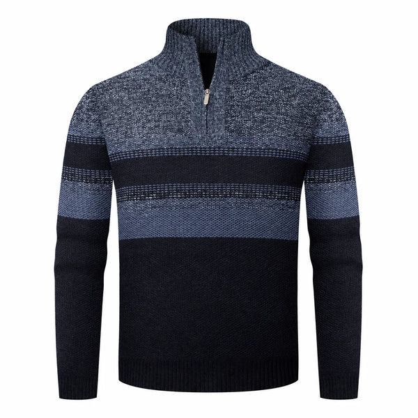 Men's Quarter-Zip Knit Sweater