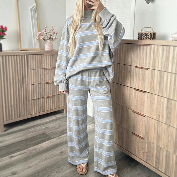 Women's Striped Lounge Set