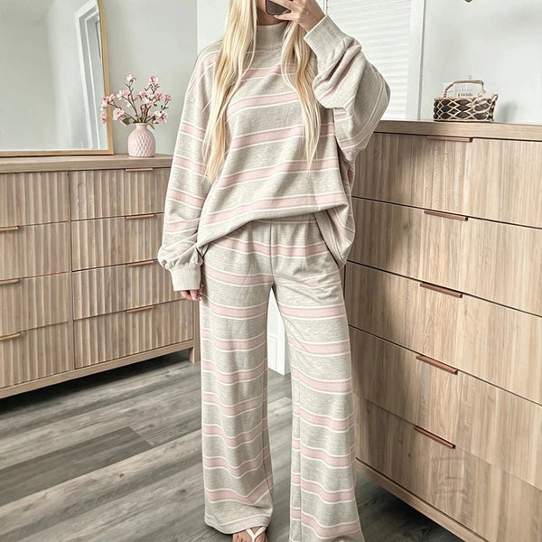 Women's Striped Lounge Set