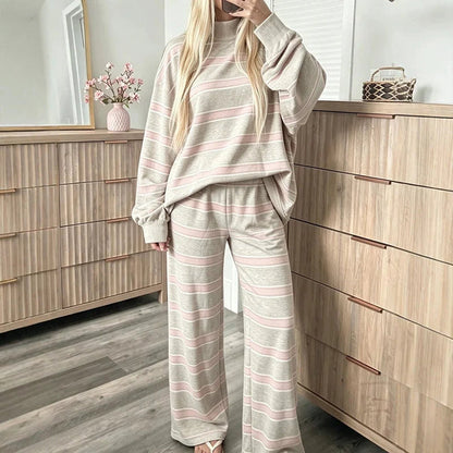 Women's Striped Lounge Set