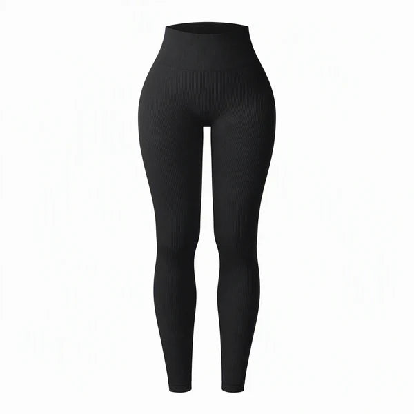 Women's High-Waisted Ribbed Leggings