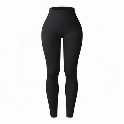Women's High-Waisted Ribbed Leggings