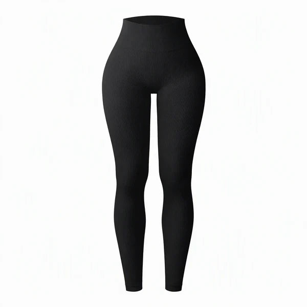 Women's High-Waisted Ribbed Leggings