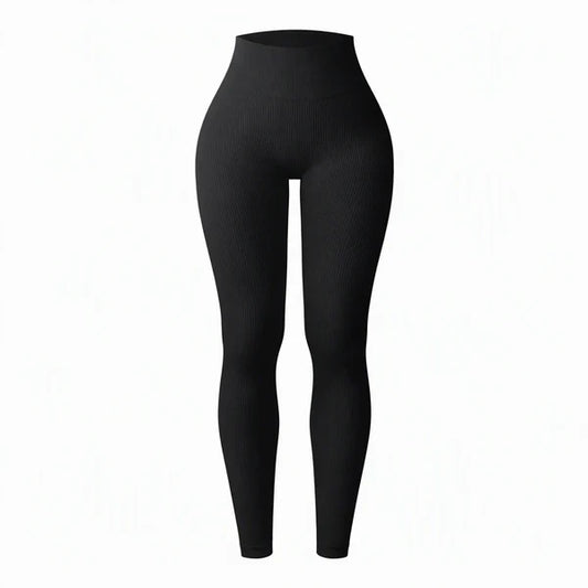 Women's High-Waisted Ribbed Leggings