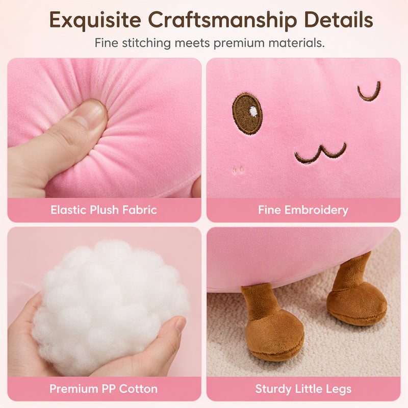 Cute Steamed Bun Plush Pillow