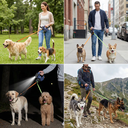 Dual Dog Retractable Leash