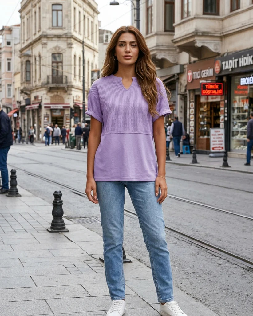 Women's Short-Sleeve V-Neck T-Shirt