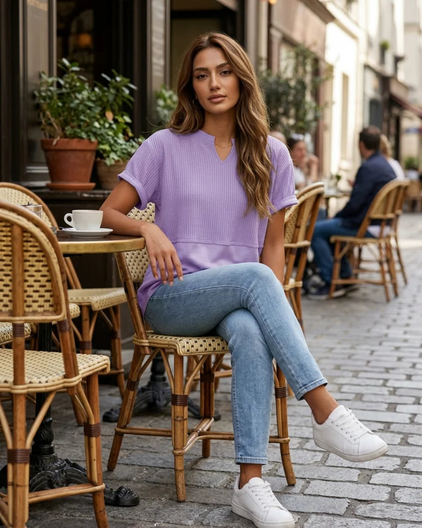 Women's Short-Sleeve V-Neck T-Shirt