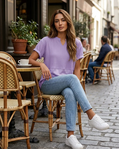 Women's Short-Sleeve V-Neck T-Shirt