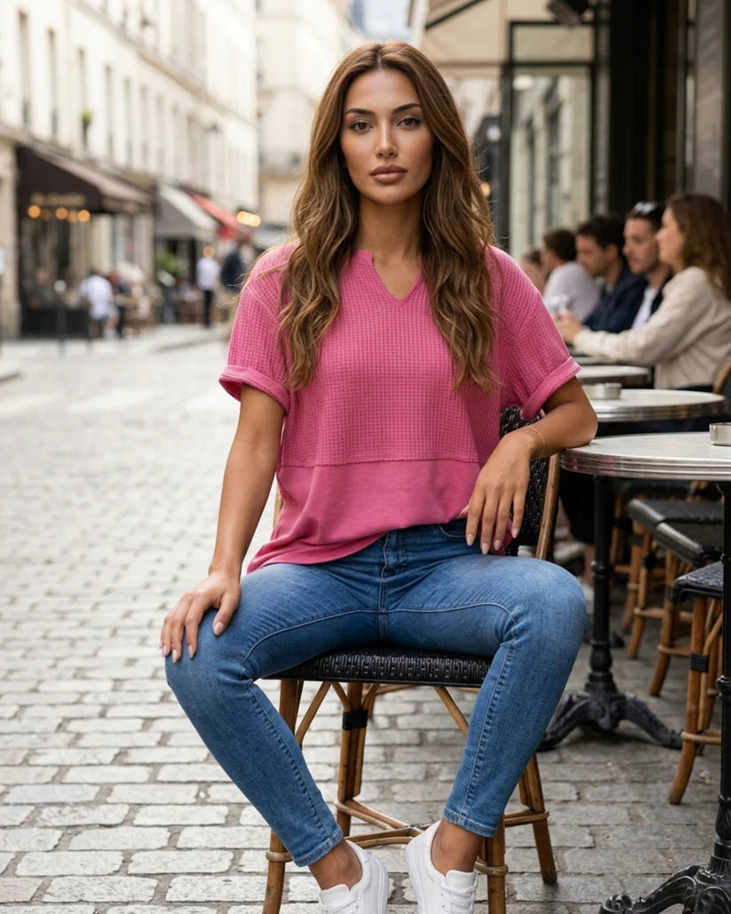 Women's Short-Sleeve V-Neck T-Shirt
