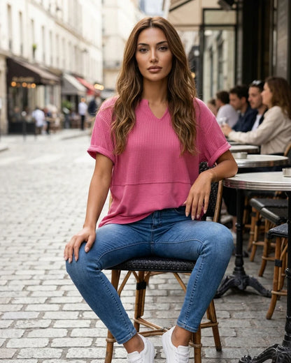 Women's Short-Sleeve V-Neck T-Shirt
