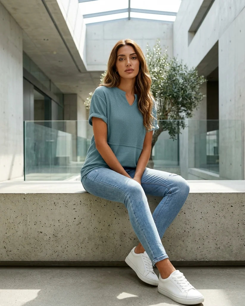 Women's Short-Sleeve V-Neck T-Shirt