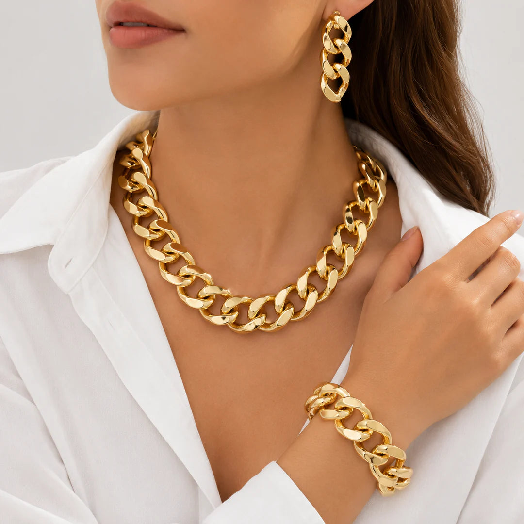 Chunky Chain Jewelry Set