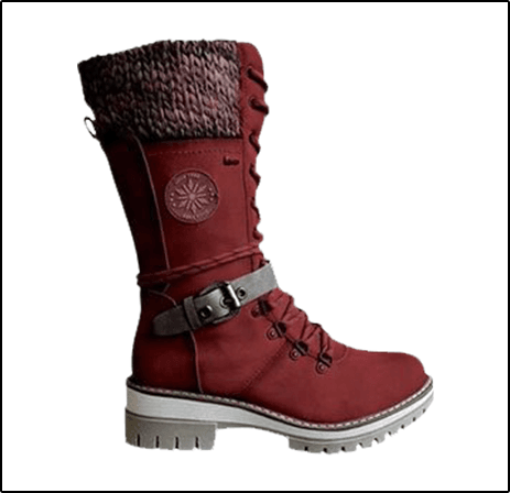 Women's Lace-Up Buckle Boots