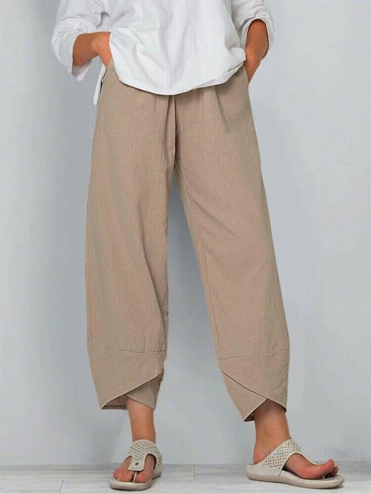 Women’s Asymmetrical Relaxed Fit Casual Pants