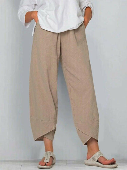Women’s Asymmetrical Relaxed Fit Casual Pants