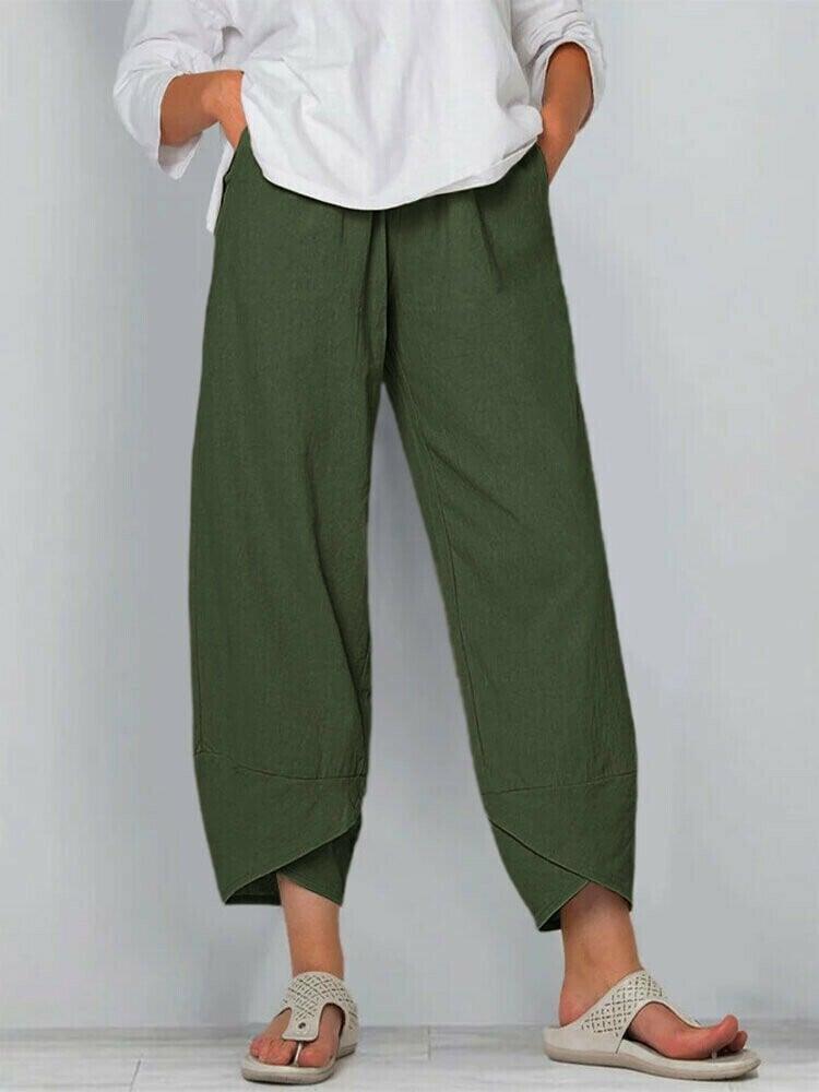 Women’s Asymmetrical Relaxed Fit Casual Pants