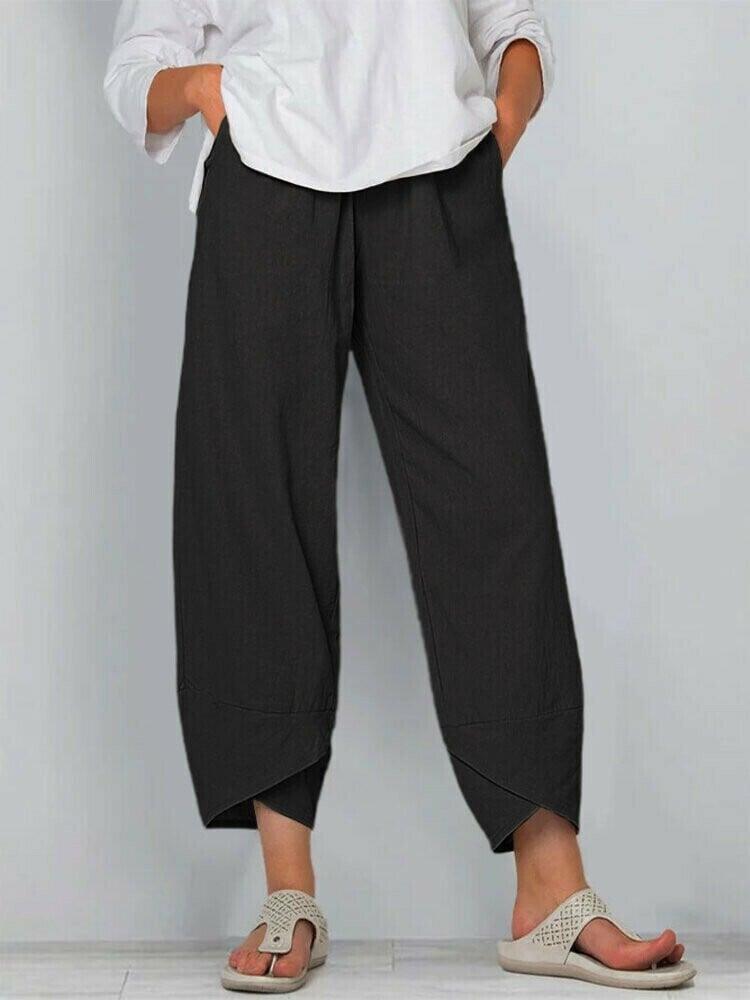 Women’s Asymmetrical Relaxed Fit Casual Pants