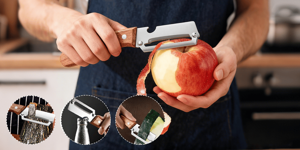 Multi-Function Stainless Steel Vegetable Peeler Tool