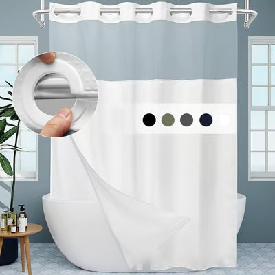 Double Layer Shower Curtain