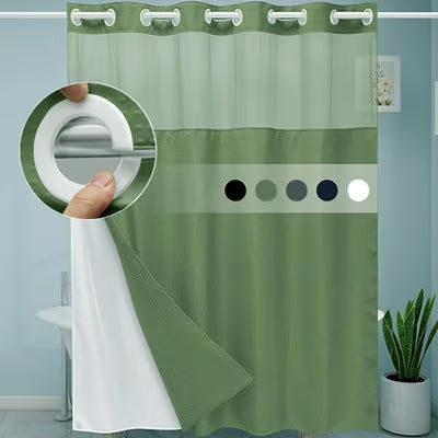 Double Layer Shower Curtain