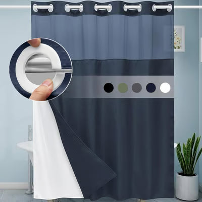 Double Layer Shower Curtain