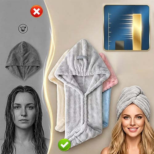 Women's Hooded Hair Wrap Towel