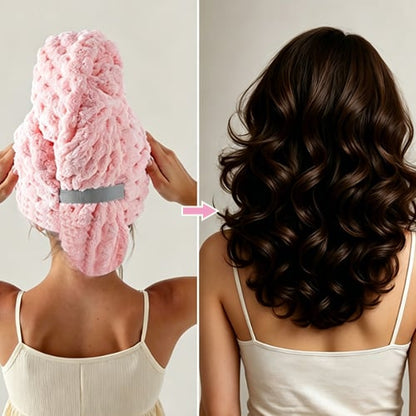 Women's Hooded Hair Wrap Towel