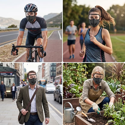 Unisex Dual-Valve Filter Face Mask