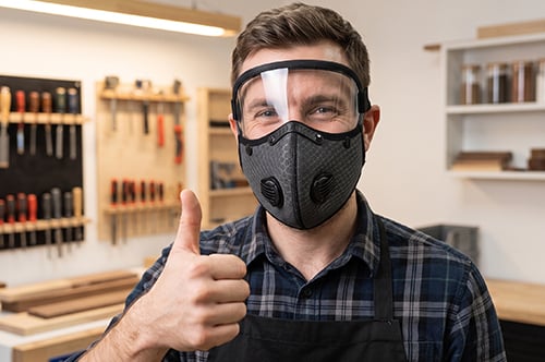 Unisex Dual-Valve Filter Face Mask