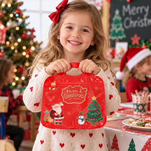 Kids' Christmas Handheld Treat Bag