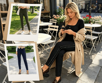 Women's High-Waisted Side-Stripe Leggings