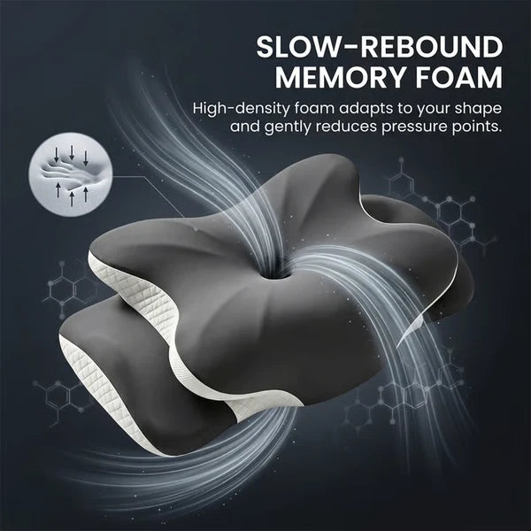 Contoured Dual-Height Memory Foam Pillow