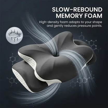 Contoured Dual-Height Memory Foam Pillow