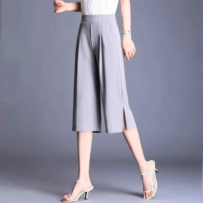 Women’s Side-Slit Wide-Leg Pants