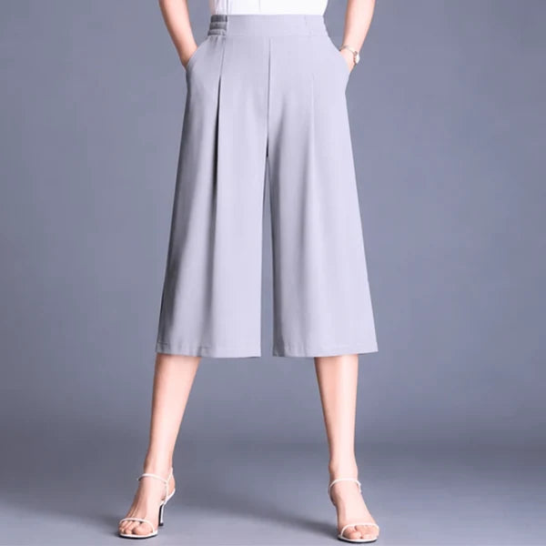 Women’s Side-Slit Wide-Leg Pants