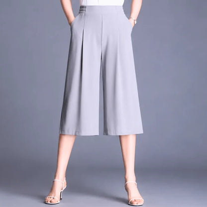 Women’s Side-Slit Wide-Leg Pants