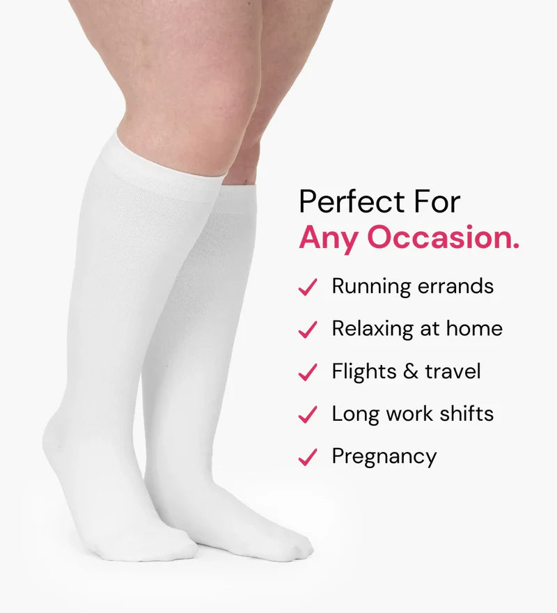 Wide Compression Socks for Pain Relief